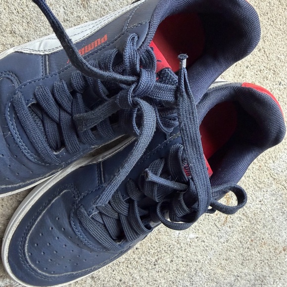 Puma Kids Navy and Red Sneakers - Picture 4 of 10